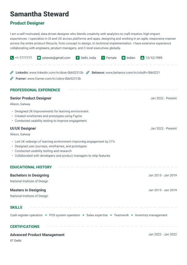 Resume template 3